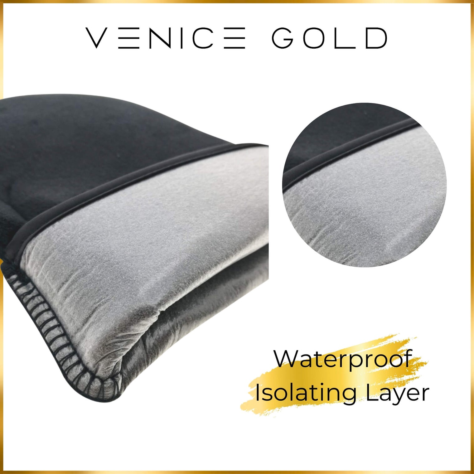 tanning mitt with waterproof lining to protect hands
