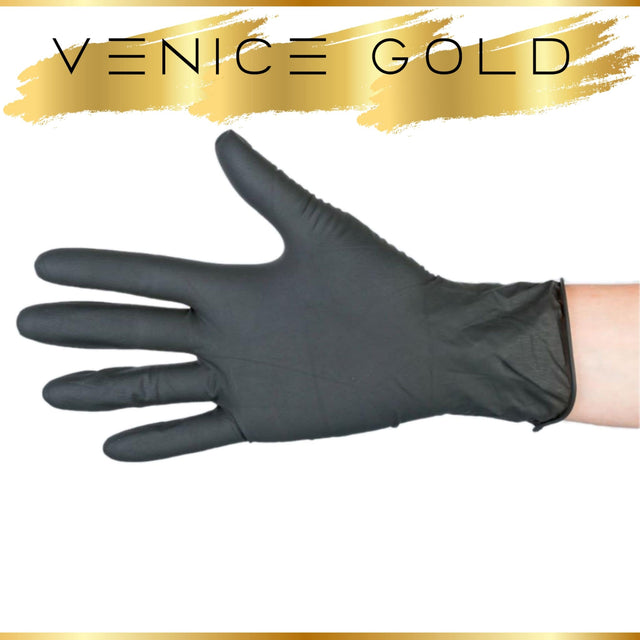 Venice Gold sunless self tanning glove showing full hand coverage and fit